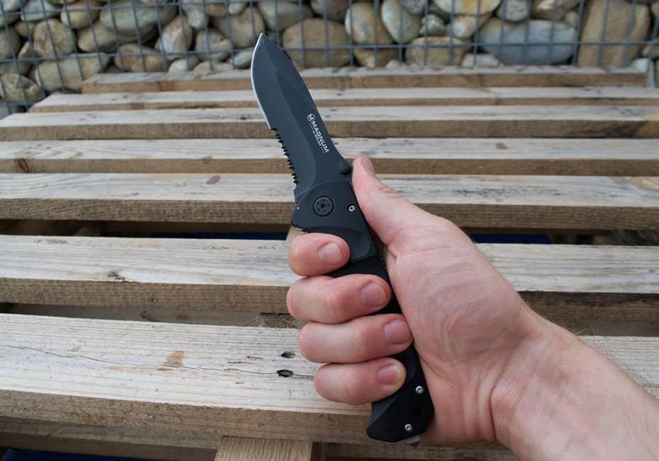 BÖKER® Magnum Black Spear μαχαίρι με κλιπ, 23cm