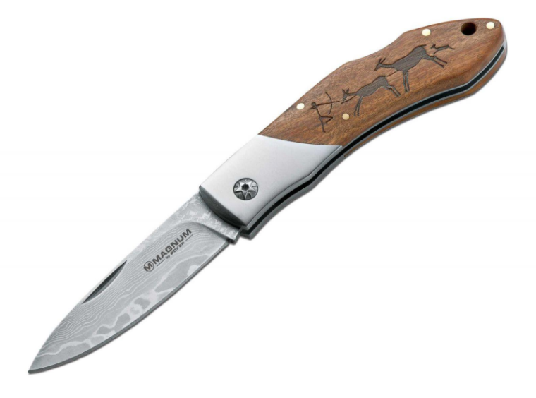 BÖKER® Magnum Caveman Μαχαίρι Damast, 19,4cm, Αναδιπλούμενο
