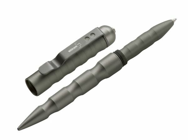 Boker Plus Gray Στυλό Τακτικό, 18,3 cm, Γκρι