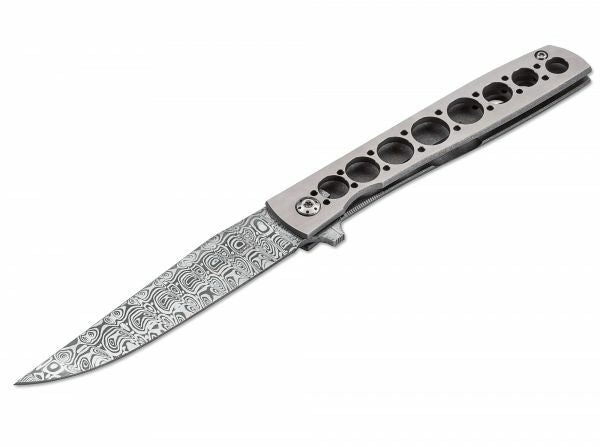 BÖKER® Urban Trapper Τσέπης Μαχαίρι Damasteel, Δαμασκηνό, Τιτάνιο, 8,7 cm