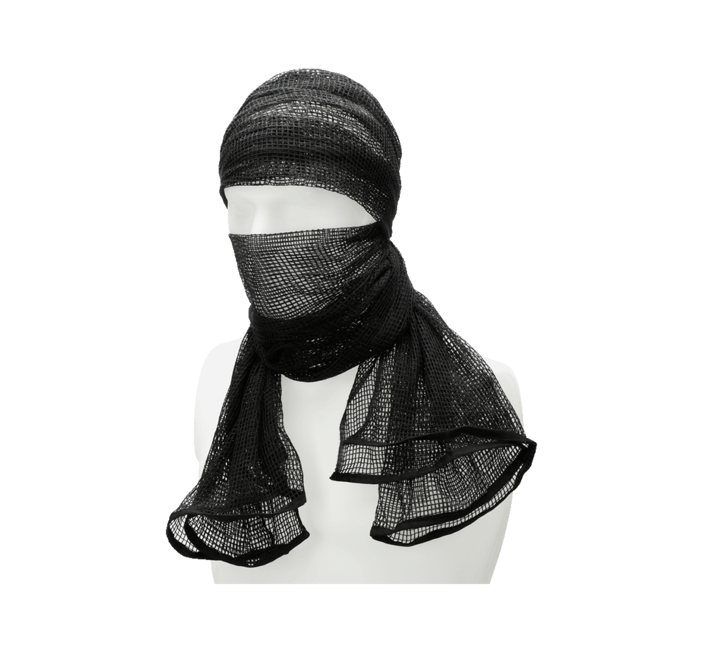 Brandit Commando Net Σκούρο Γκρι Μαντήλι Σκέπασης, Μαύρο