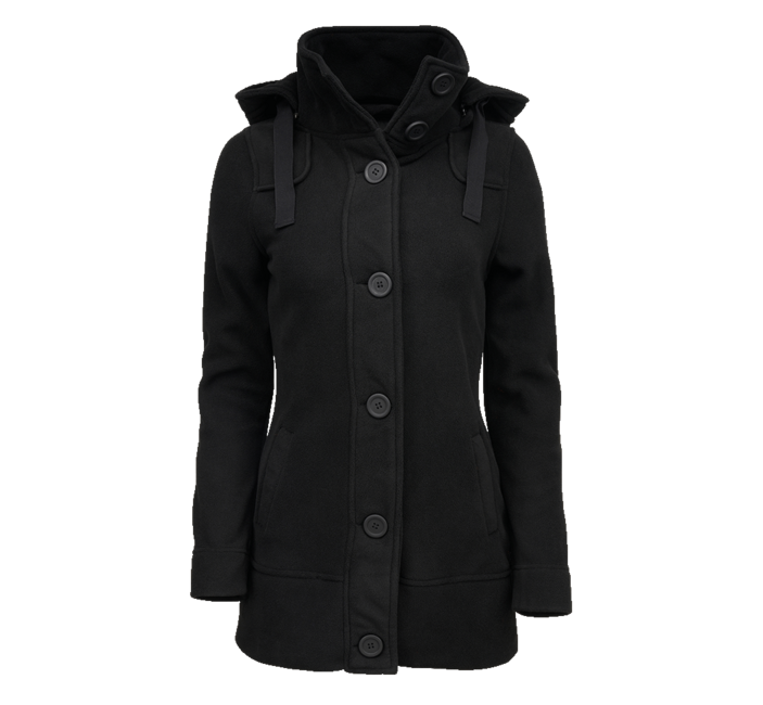 Brandit Square Fleece Μπουφάν Γυναικείο, Μαύρο