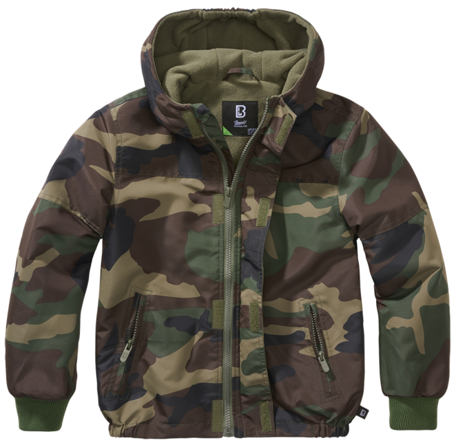 Brandit Frontzip Windbreaker Μπουφάν παιδικό, woodland