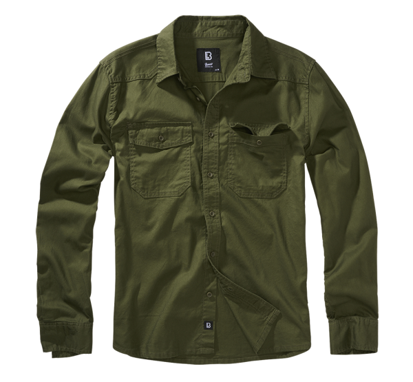 Brandit Flanellshirt Φlanelένια Πουκάμισο, λαδί