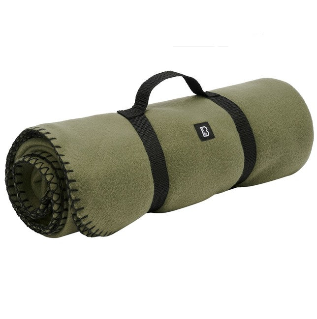 Brandit Κουβέρτα Fleece, Λαδί 135 x 175 cm