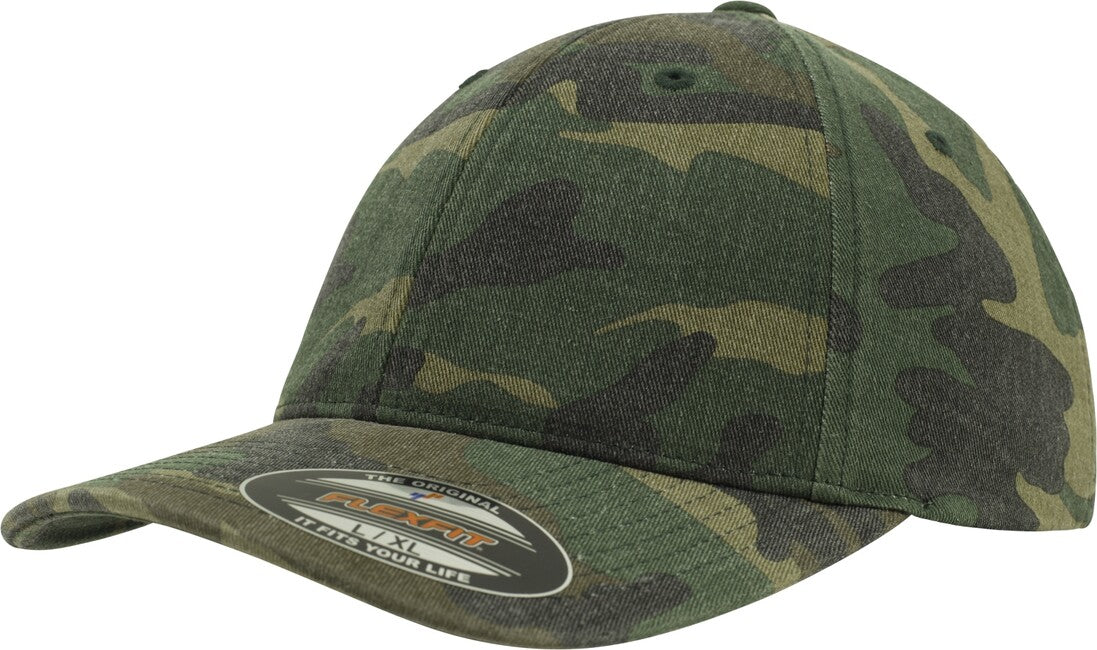 Brandit Flexfit Garment Camo Καπέλο με Επιλογή Πλύσης, Woodland