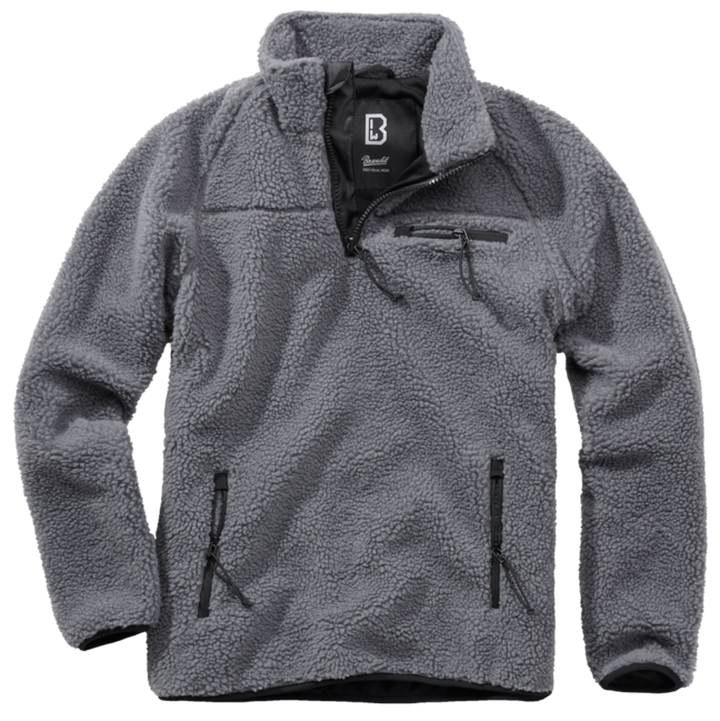 Brandit Teddyfleece Troyer Μπλούζα Fleece, Ανθρακί