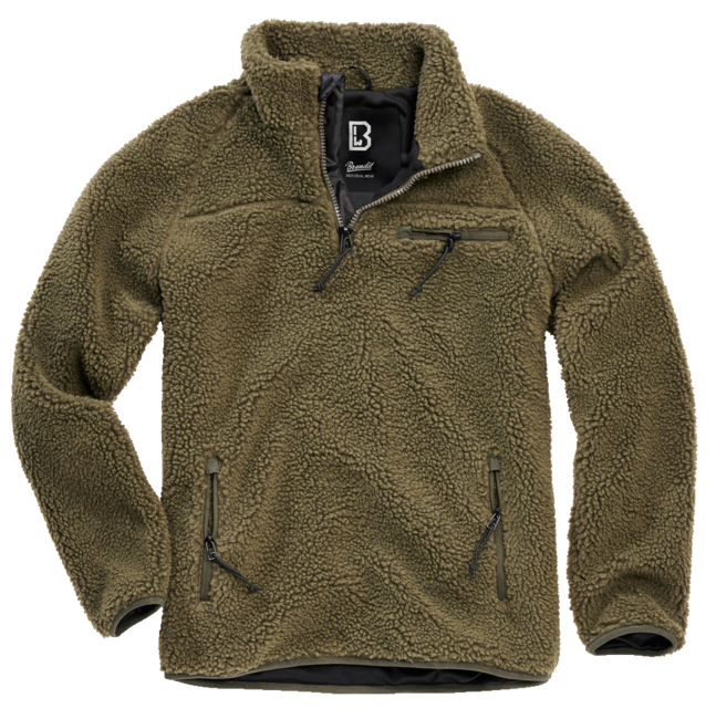 Brandit Teddyfleece Troyer Μπουφάν Fleece, Λαδί