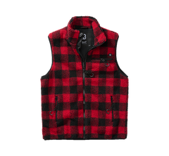 Brandit Teddyfleece telovnik flisasti, rdeča/črna