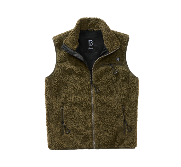 Brandit Teddyfleece αμάνικο γιλέκο φλις, λαδί