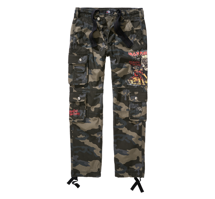 Brandit Iron Maiden Pure Slim παντελόνι σκούρο camo