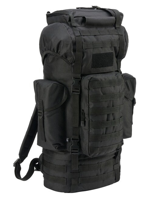 Brandit Kampfrucksack Σακίδιο Πλάτης Τακτικό Molle, Μαύρο, 65L