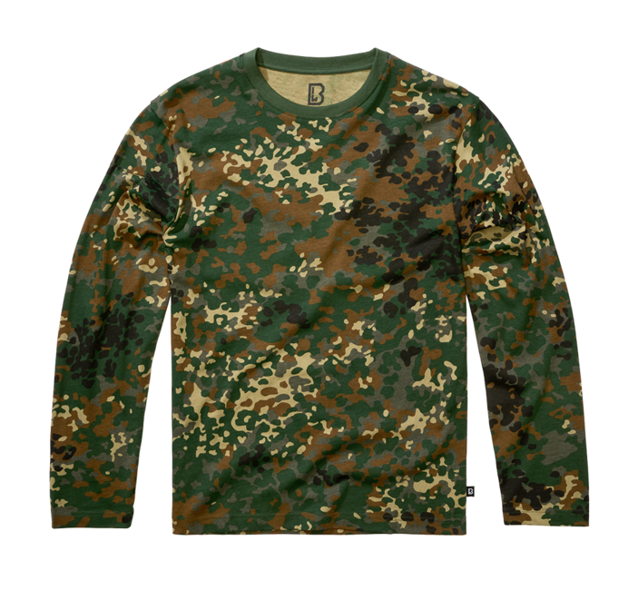 Brandit Premium Μπλουζάκι με Μακρύ Μανίκι, Flecktarn