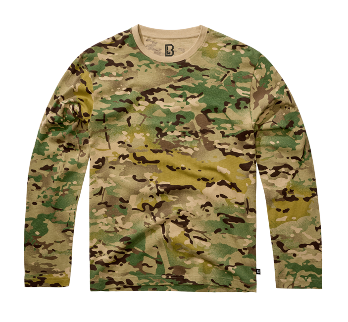 Brandit Premium Μπλουζάκι Μακρύ Μανίκι Tactical, Tactical Camo