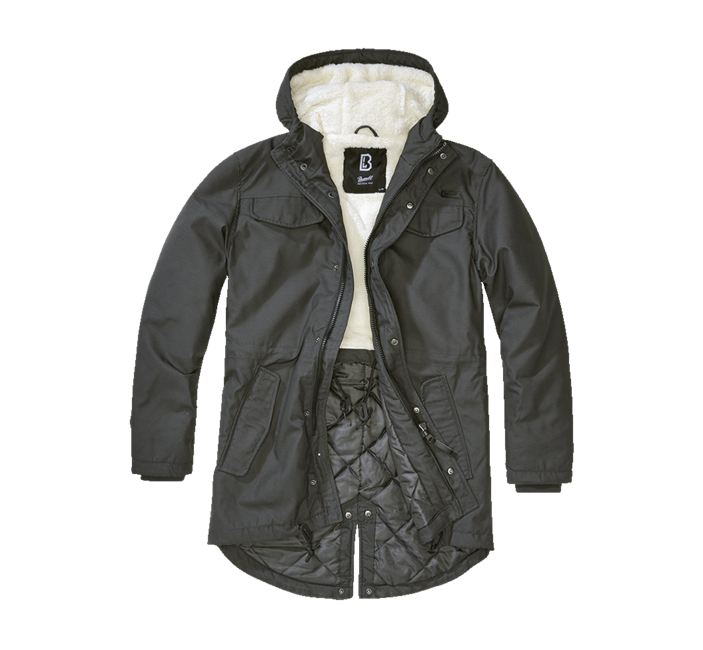Brandit Marsh Lake Teddy Parka, Ανθρακίτης