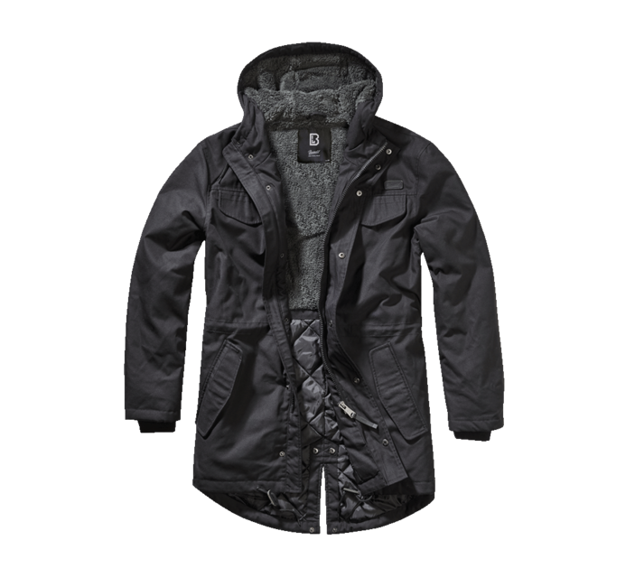 Brandit Marsh Lake Teddyparka, μαύρο