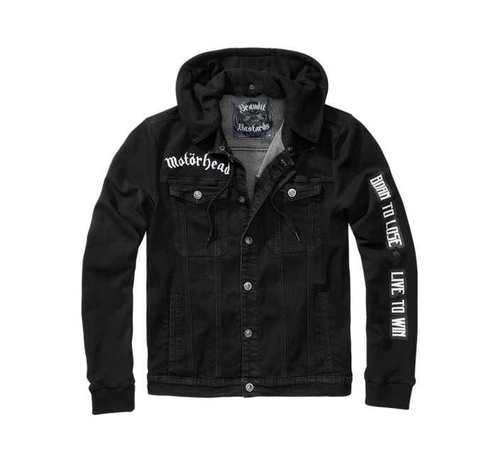Brandit Motörhead Cradock τζάκετ denim, μαύρο-μαύρο