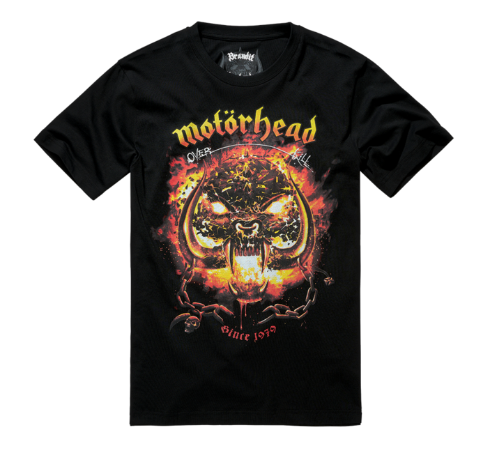Brandit Motörhead Μπλουζάκι Overkill, Μαύρο
