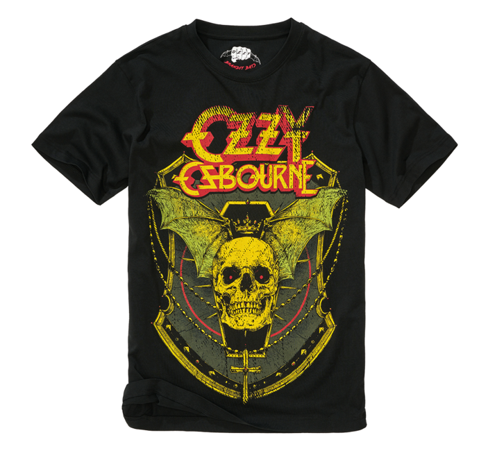 Brandit Ozzy Μπλουζάκι Skull, μαύρο