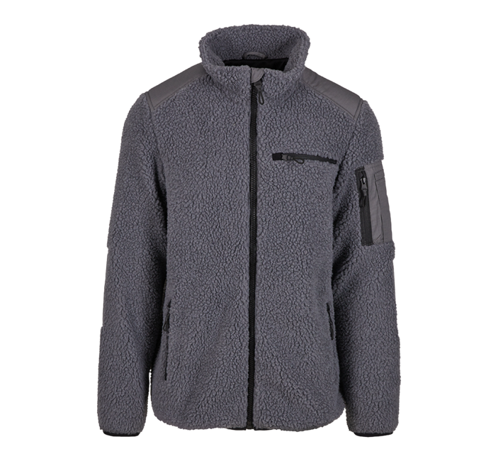 Brandit Ramble Μπουφάν Fleece Ανδρικό Teddyfleece, Ανθρακίτης