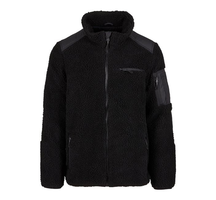 Brandit Ramble Μπουφάν Fleece Ανδρικό Teddyfleece, Μαύρο