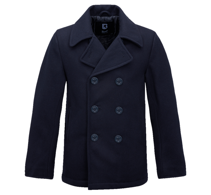 Brandit Pea Coat Ναυτικό Μπλε Μπουφάν