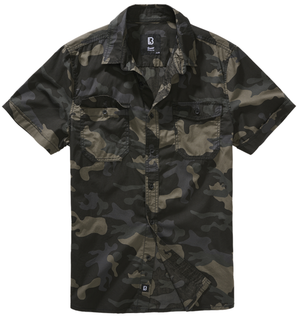 Brandit Roadstar Κοντομάνικο Πουκάμισο, darkcamo