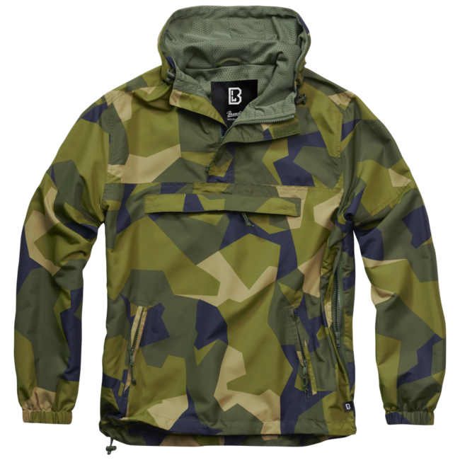 Brandit Summer Windbreaker Μπουφάν Camo Σουηδικό, M90
