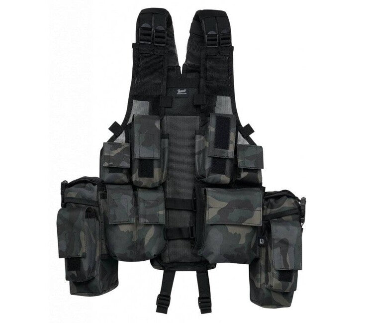 Brandit Αμάνικο Γιλέκο Tactical, darkcamo