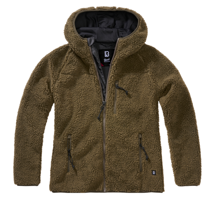 Brandit Teddy Μπουφάν Fleece Γυναικείο, Λαδί