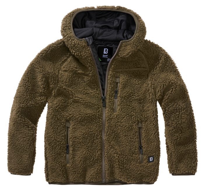 Brandit Teddy Τζάκετ Παιδικό Fleece, Λαδί