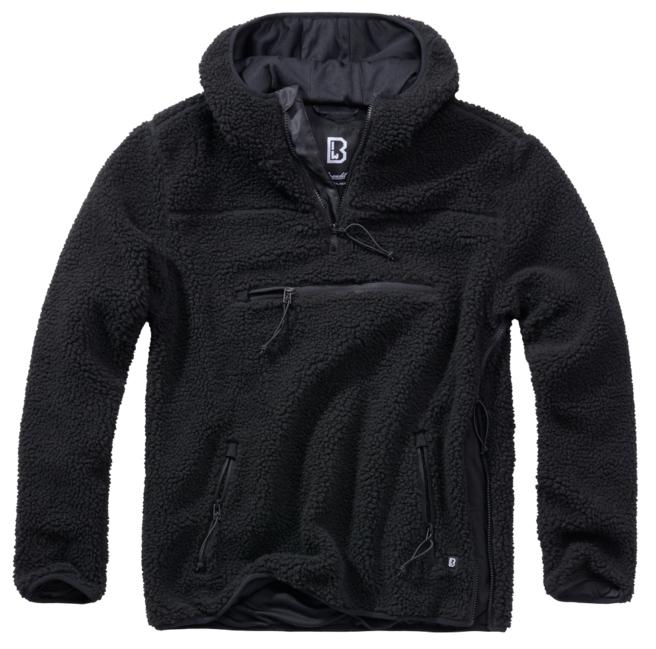Brandit Worker Φούτερ Teddyfleece, μαύρο