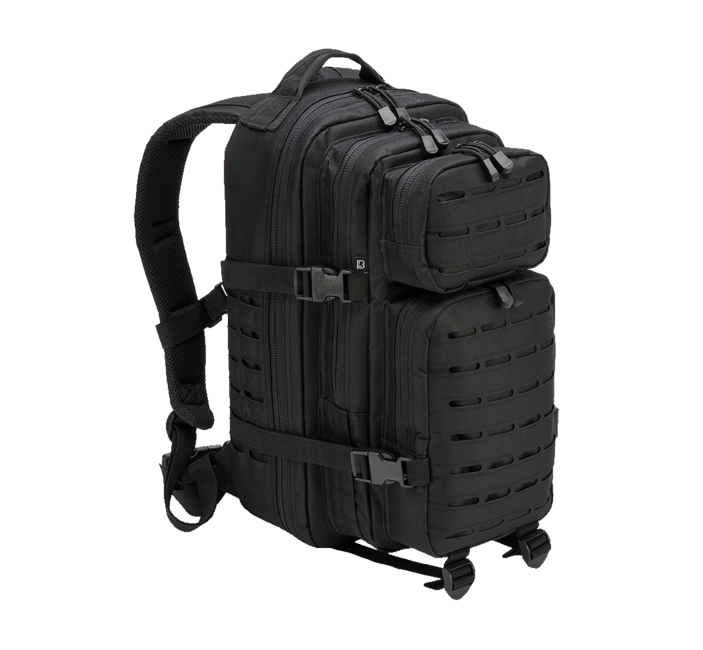 Brandit US Cooper Lasercut Σακίδιο Πλάτης Medium 25L, Μαύρο