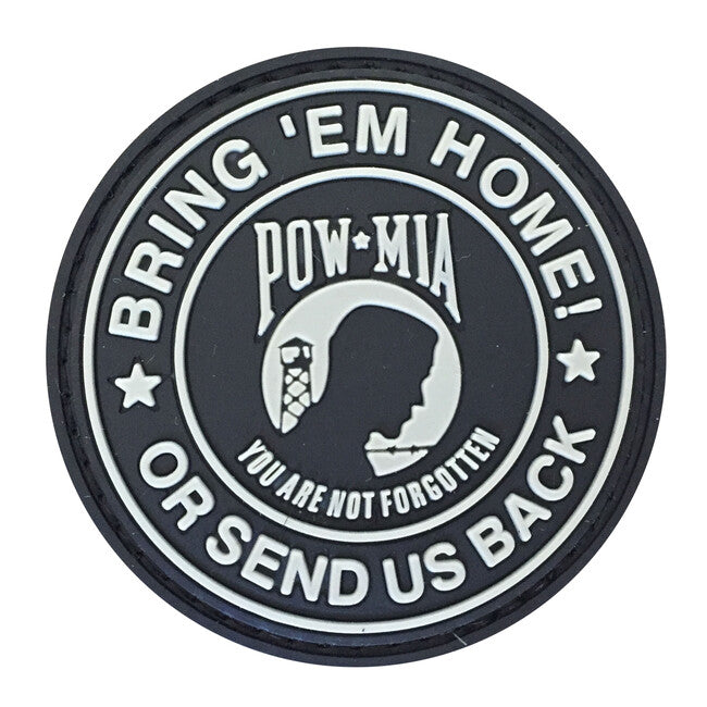 WARAGOD Bring Them Home or Send us back. You are not forgotten Σήμα PVC, Black