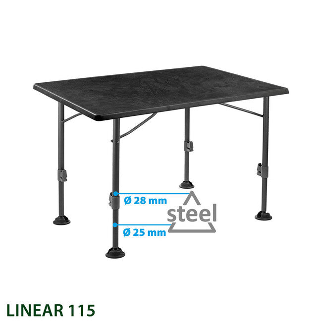 Brunner Linear Τραπέζι Camping, μαύρο