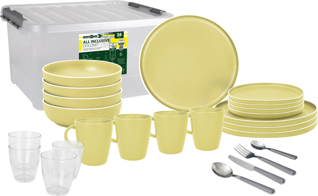 Brunner All Inclusive Dolomit Σετ Κατασκήνωσης, Κίτρινο