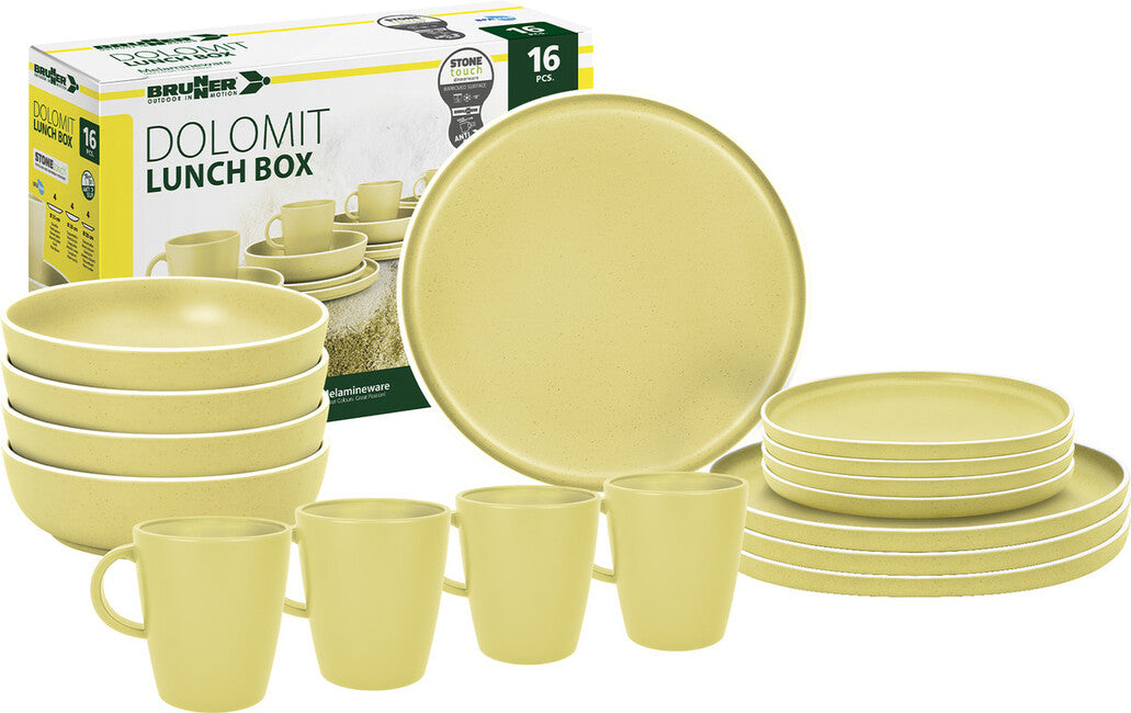 Brunner Lunch Box Dolomit Σετ Κατσαρόλας Κάμπινγκ, Κίτρινο