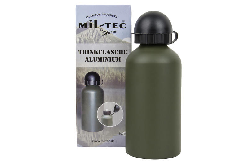 Mil-Tec Αλουμινένιο Μπουκάλι 0,5l, Λαδί