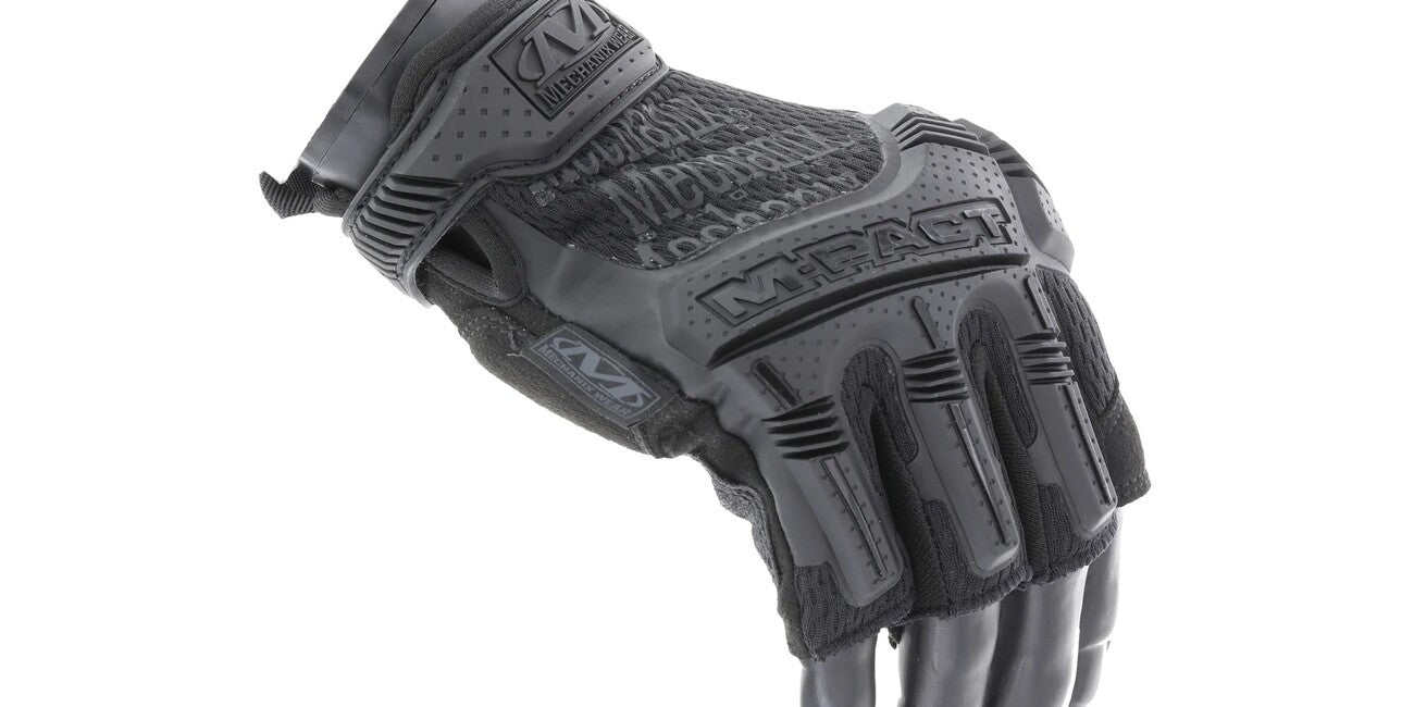 Mechanix M-Pact Γάντια Προστασίας Χωρίς Δάχτυλα, Μαύρο