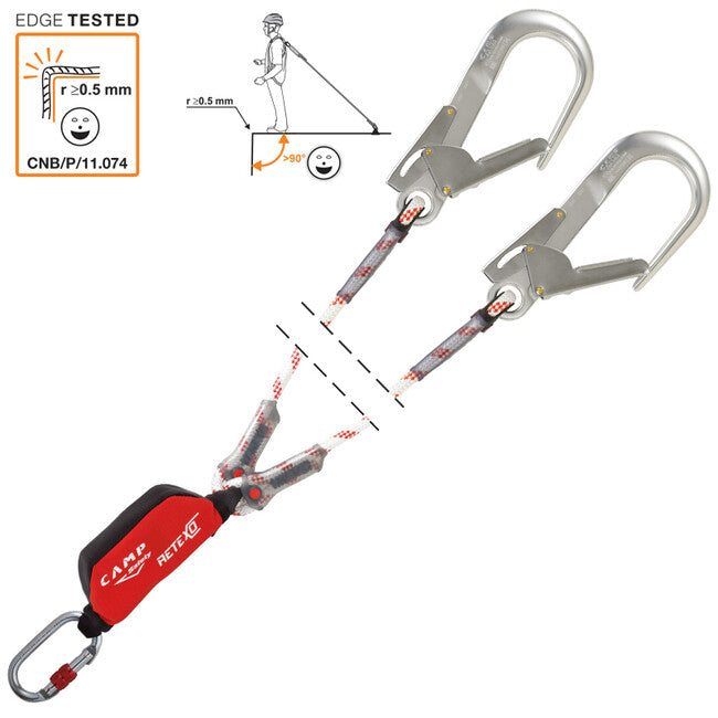 CAMP Retexo Rope Double Σετ Ασφαλείας για Εργασία σε Ύψος 150 cm