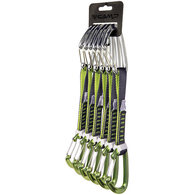 CAMP Orbit Wire Express KS 6 Pack σετ ταχείας σύνδεσης με μεταλλικές καραμπίνες αναρρίχησης, 18 cm