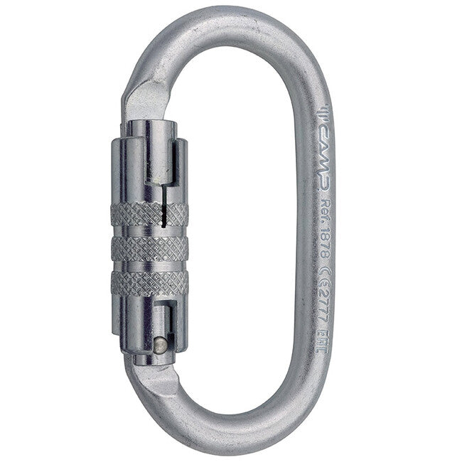 CAMP 2Lock Steel Oval Pro ατσάλινη οβάλ καραμπίνα με αυτόματο κλείδωμα