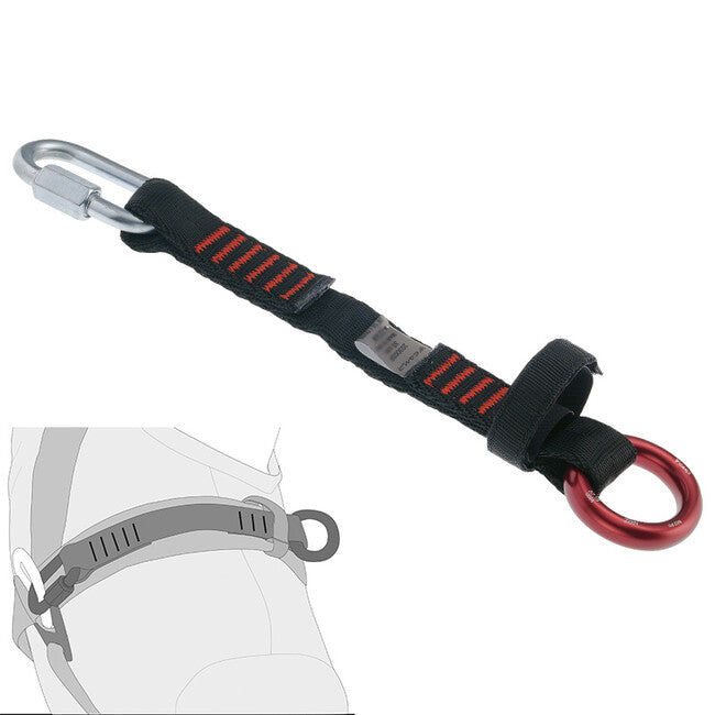 CAMP Extension Lanyard Προεκτατική Ραμμένη Θηλιά με Συνδέσμους για Σύνδεση στο Πίσω Άνω Σημείο Ολόσωμης Ζώνης 30 cm