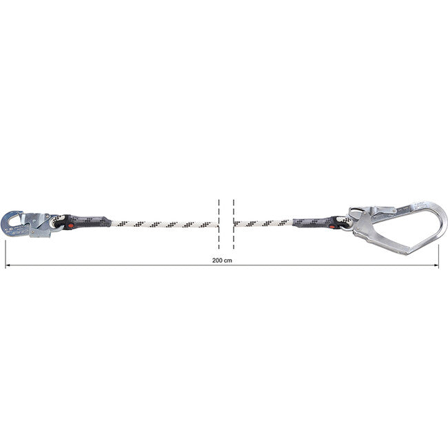 CAMP Rope Lanyard Single απόσβεση πτώσης 200 cm