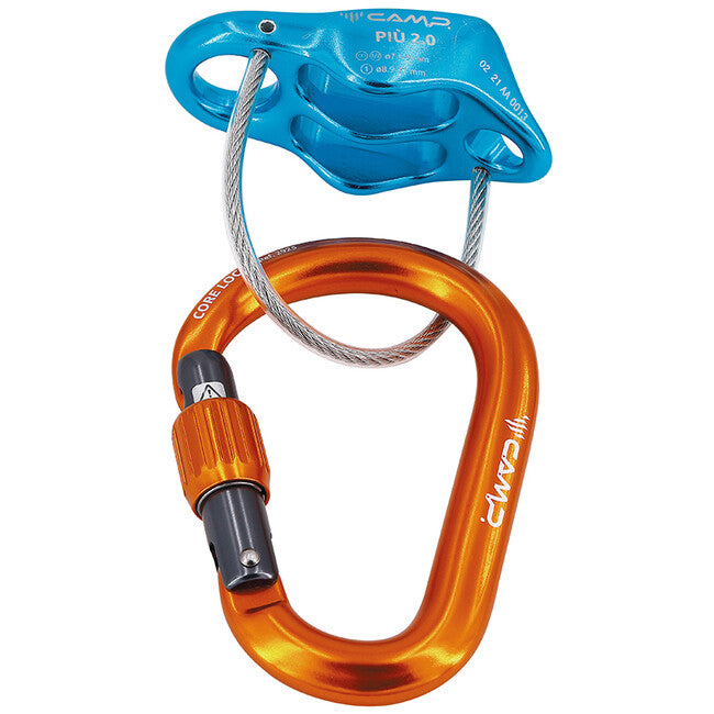 CAMP Piu 2.0 Σετ Ασφάλισης και Αναρρίχησης Belay Kit, ανοιχτό μπλε