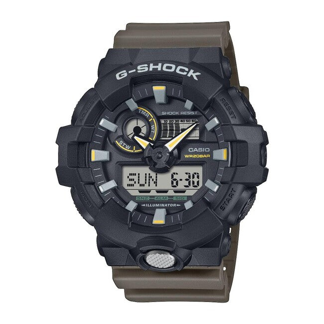 Casio G-Shock GA-710TU-1A3ER ρολόι, μαύρο/καφέ