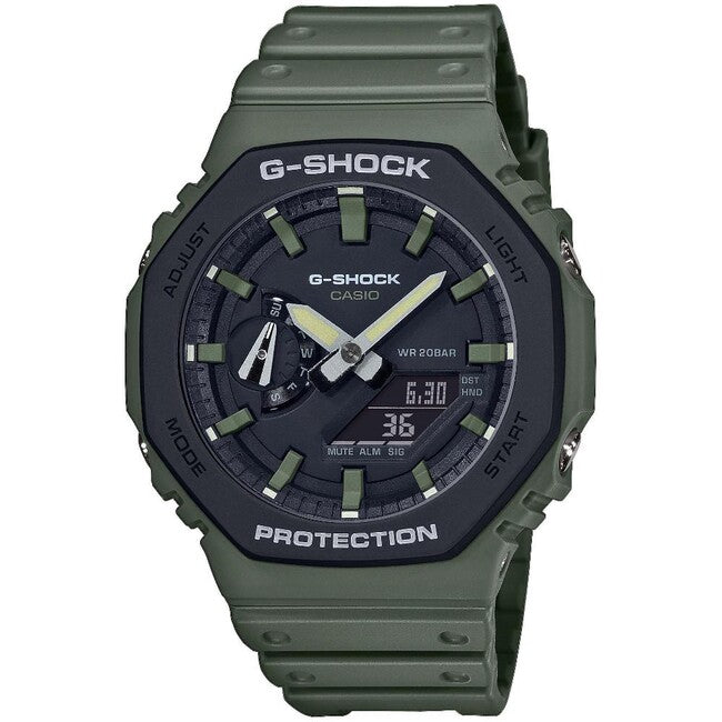Casio G-Shock GA-2110SU-3AER ρολόι, μαύρο/πράσινο