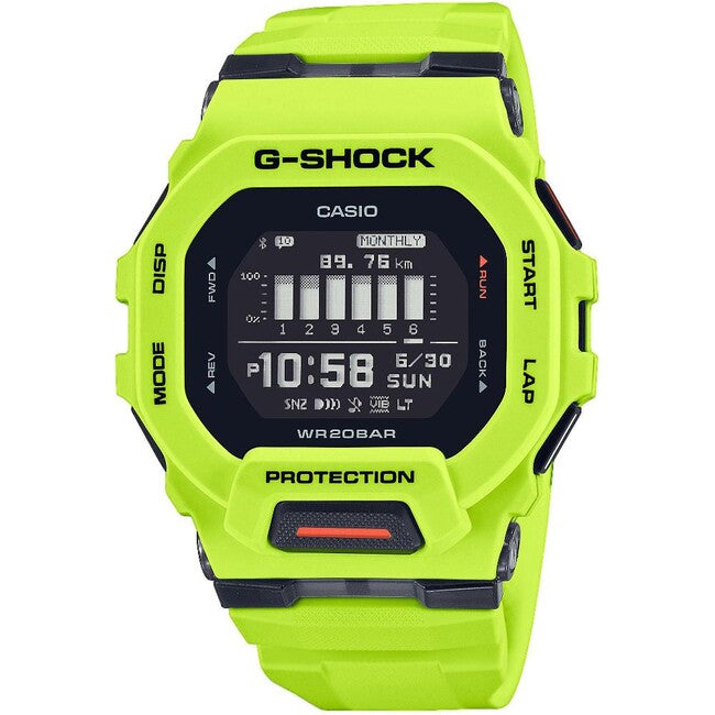 Casio G-Shock GBD-200-9ER Ρολόι, Μαύρο/Κίτρινο
