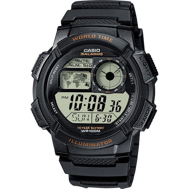 Casio AE-1000W-1AVEF ρολόι, μαύρο