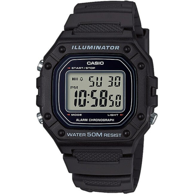 Casio W-218H-1AVEF ρολόι, μαύρο